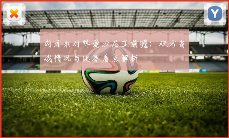 匈牙利对阵爱沙尼亚前瞻：双方备战情况与比赛看点解析